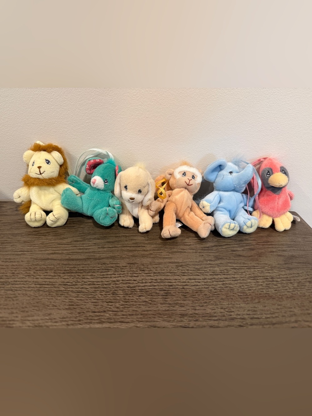 Precious Moments, Tender Tails Ornament Plushies 1998 by Enesco